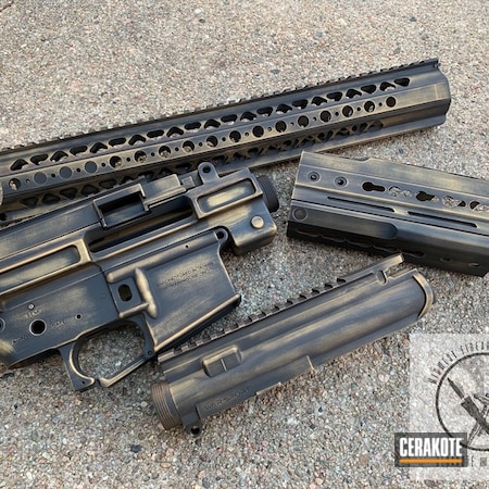 Powder Coating: Graphite Black H-146,Distressed,S.H.O.T,Airsoft,Gold H-122,AR Pistol,Tactical Rifle,Heavy Distress,AR-15,Airsoft Surgeon