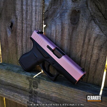 Powder Coating: Glock,Gun Coatings,PINK CHAMPAGNE H-311,S.H.O.T,Pistol,Glock 42