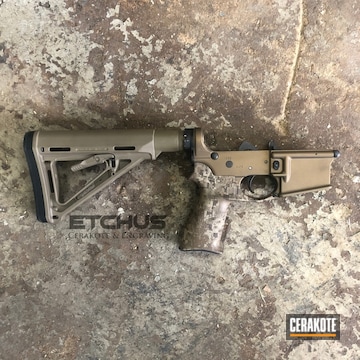Cerakoted Complete Ar-15 Lower Cerakoted With H-148