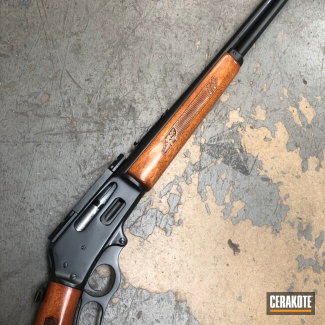 Cerakoted Lever Action Glenfield 30a Rifle Cerakoted With E-110