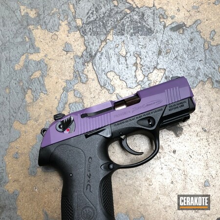 Powder Coating: Gun Coatings,S.H.O.T,Handguns,Pistol,Beretta,Beretta PX4,Bright Purple H-217
