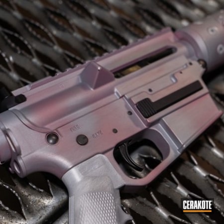 Powder Coating: Gun Coatings,PINK CHAMPAGNE H-311,S.H.O.T,Crushed Silver H-255,AR Pistol,Tactical Rifle,AR-15