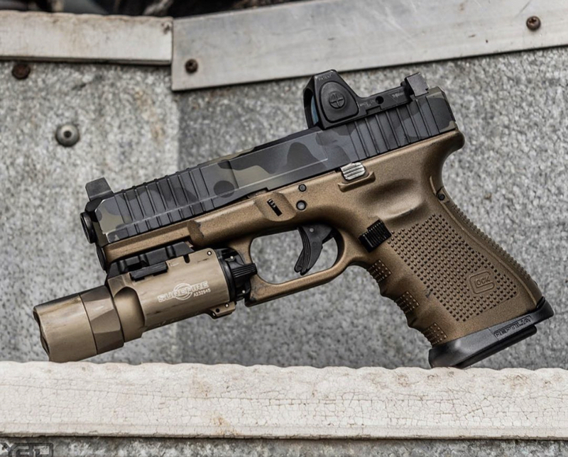 Glock Coating Cerakoted Glock using H-136, H-231 and H-234 by David Teves | Cerakote