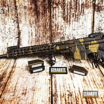 Cerakoted Palmetto State Armory Riptile Camo Cerakoted With H-146, H-148 And H-293