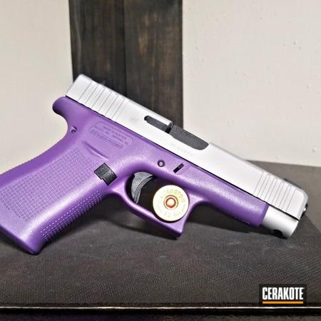 Powder Coating: Glock,Gun Coatings,Two Tone,S.H.O.T,Pistol,Glock 48,Bright Purple H-217