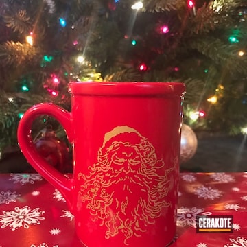 Cerakoted Christmas Coffee Mug Cerakoted With H-122