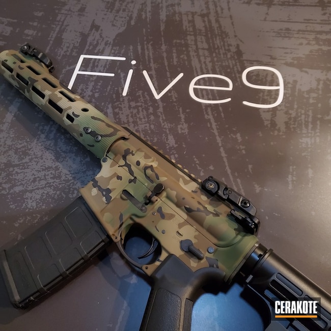 Cerakoted M81 Multicam Finish Cerakoted With H-146, H-267 And H-226
