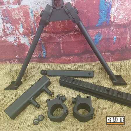 Powder Coating: Graphite Black H-146,Gun Coatings,S.H.O.T,Gun Parts,Rail
