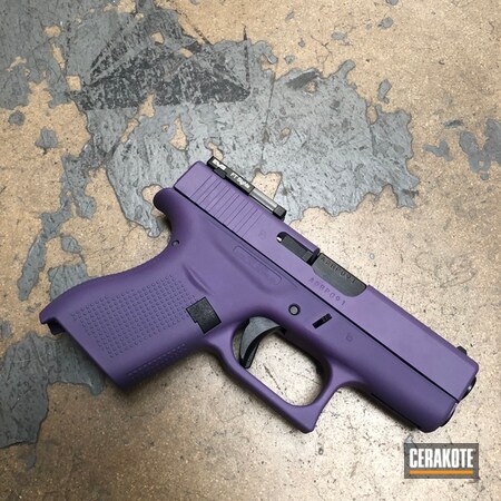 Powder Coating: Glock,Gun Coatings,S.H.O.T,Handguns,Pistol,Bright Purple H-217,Solid Tone,Glock 42