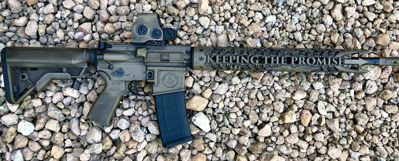 Distressed Rifles Distressed AR-15 Rifle Cerakoted with H-146, H-148 and H-265 by JEROD ...