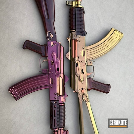 Powder Coating: Graphite Black H-146,Gun Coatings,GunCandy,S.H.O.T,Custom Mix,AK Rifle
