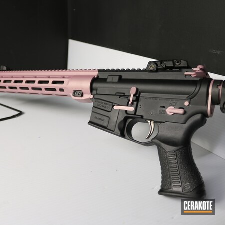 Powder Coating: Gun Coatings,Two Tone,PINK CHAMPAGNE H-311,Tactical Rifle,AR-15,Savage