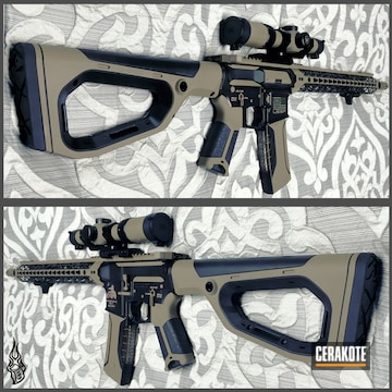 Cerakoted Two Toned Ar Cerakoted With H-146 And H-265