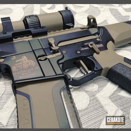 Powder Coating: Graphite Black H-146,Gun Coatings,Two Tone,S.H.O.T,Tactical Rifle,Flat Dark Earth H-265