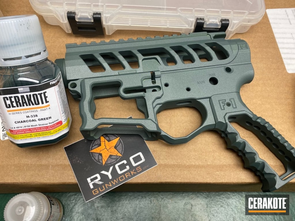 F1 Firearms Upper Lower Receiver Cerakoted With H 338 By Web User Cerakote
