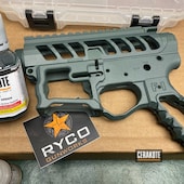 F1 Firearms Upper Lower Receiver Cerakoted With H 338 By Web User Cerakote
