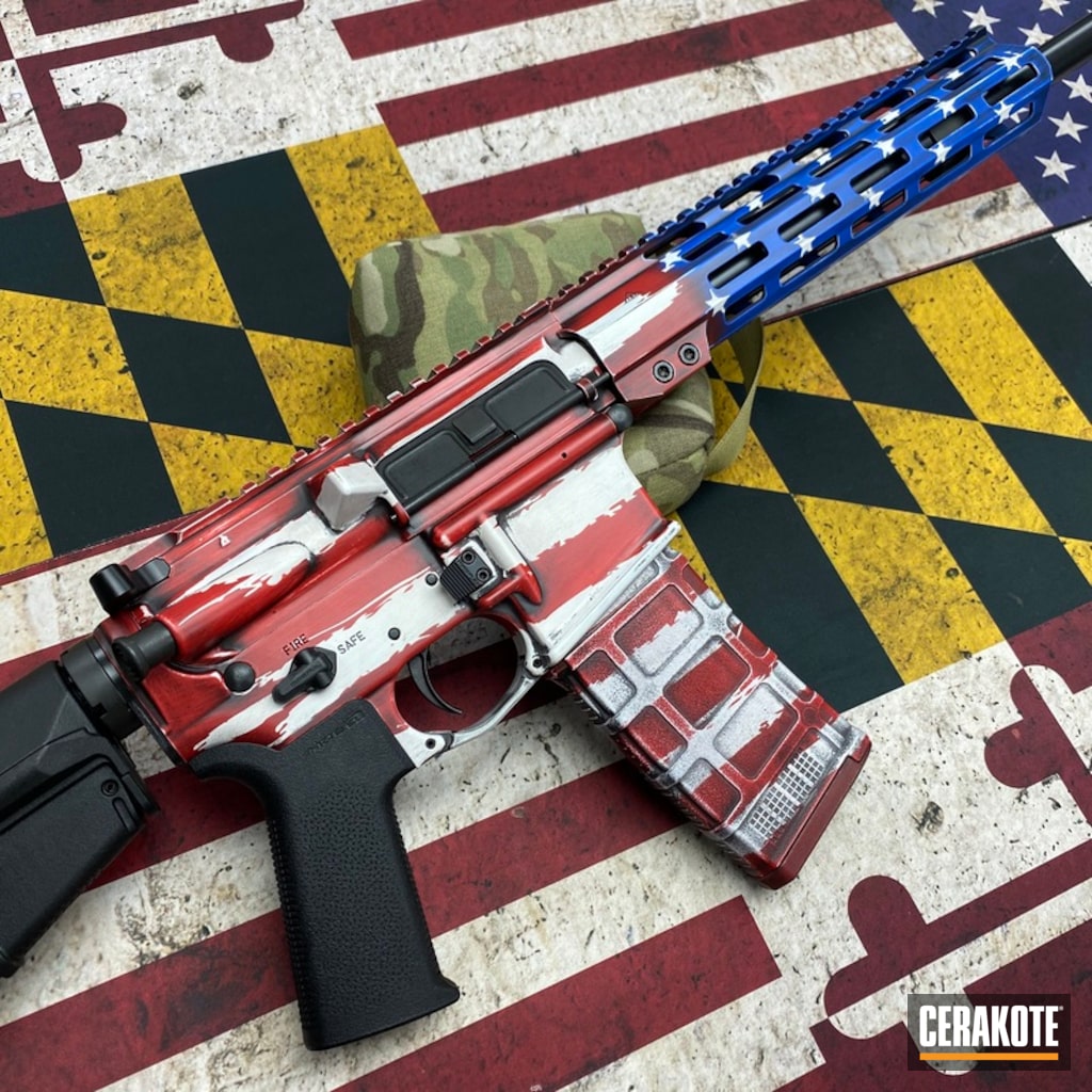 American Flag Ar 15 Rifle