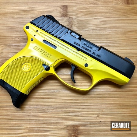 Powder Coating: Corvette Yellow H-144,Gun Coatings,S.H.O.T,Pistol,Ruger LC380,Ruger
