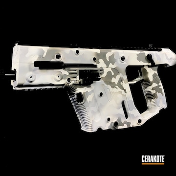 Cerakoted Snow Camo Kriss Vector Cerakoted With H-140, H-213 And H-214