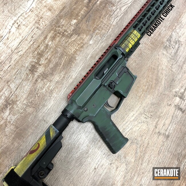 Star Wars Boba Fett Themed AR-15 Cerakoted with H-146, H-221, H-144 and ...