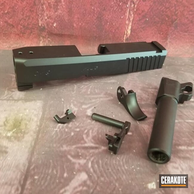 Cerakoted Kahr Arms 9mm Handgun Parts Cerakoted With H-146