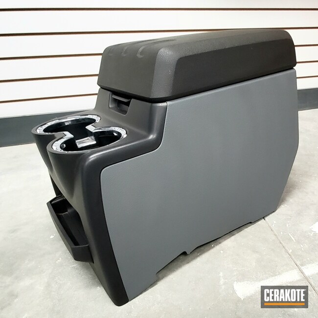 Cerakoted Automotive Center Console Cerakoted With H-146 And H-214