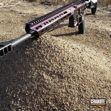 Powder Coating: Graphite Black H-146,Gun Coatings,S.H.O.T,HIGH GLOSS CERAMIC CLEAR MC-156,Tactical Rifle,GunCandy Mongoose