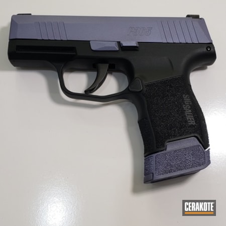 Powder Coating: Gun Coatings,Two Tone,CRUSHED ORCHID H-314,S.H.O.T,Sig Sauer,Pistol,Sig Sauer P365