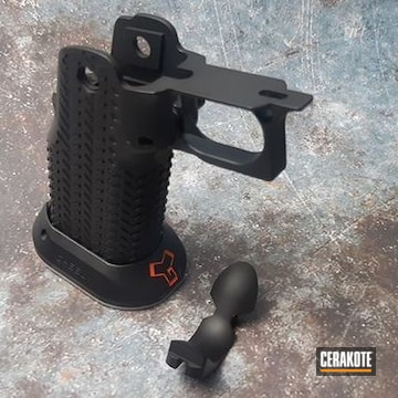 Cerakoted Pistol Grip Cerakoted With H-146 And H-128