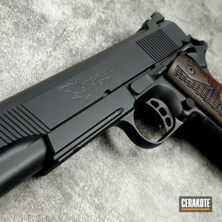 Powder Coating: Graphite Black H-146,Gun Coatings,Nighthawk Custom,S.H.O.T,Pistol