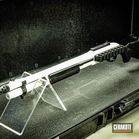 Powder Coating: Graphite Black H-146,Gun Coatings,Two Tone,Shotgun,Snow White H-136,S.H.O.T