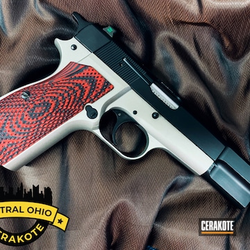 Cerakoted Refinished Fn Browning Hi-power Cerakoted With H-146 And H-170