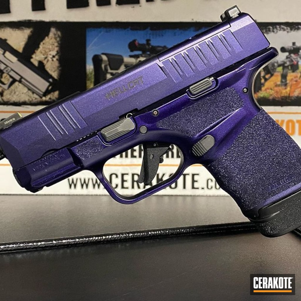 Springfield Armory Hellcat Handgun Cerakoted with H 146 by Springfield Armory Hellcat Handgun Cerakoted with H 146 by