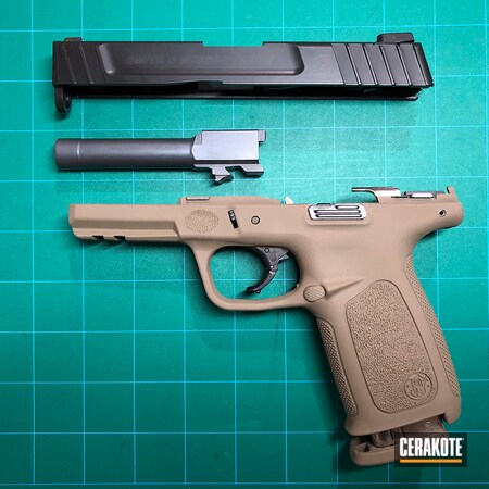 Powder Coating: 9mm,Smith & Wesson,BLACKOUT E-100,S.H.O.T,SD9VE,MICRO SLICK DRY FILM LUBRICANT COATING (AIR CURE) C-110,MAGPUL® FLAT DARK EARTH H-267