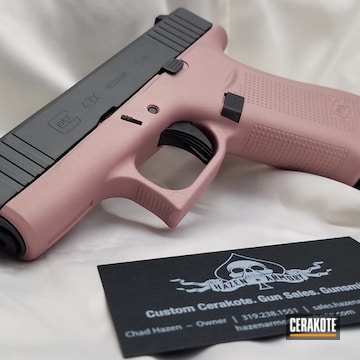 Cerakoted Pink And Grey Two Toned Glock