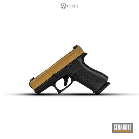 Powder Coating: Glock,Gun Coatings,S.H.O.T,Pistol,NOVESKE TIGER EYE BROWN  H-187,Glock 43X,Firearms,43x