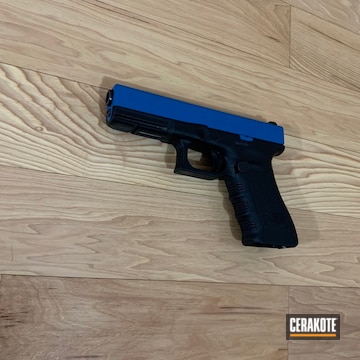 Cerakoted Black And Blue Glock 17c