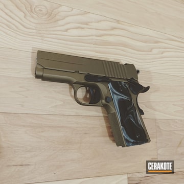 Cerakoted Sig 1911 Ultra Carry In H-148 And H-190