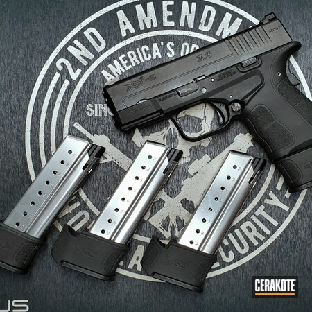 Powder Coating: 9mm,Graphite Black H-146,S.H.O.T,Pistol,Springfield XD,Springfield Armory,9