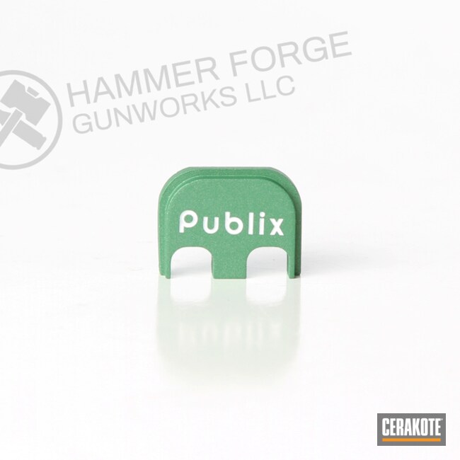Cerakoted Green Aluminum Glock Backplate