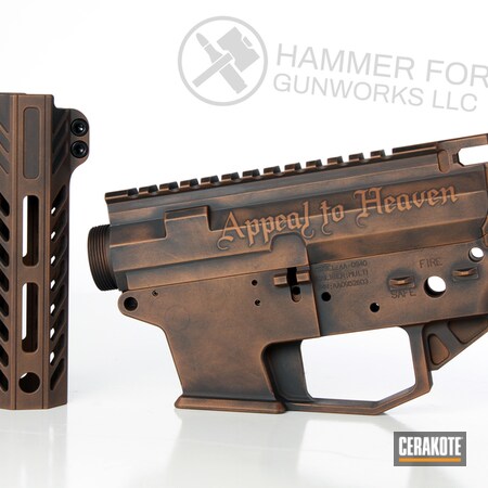 Powder Coating: COPPER SUEDE H-310,9mm,Graphite Black H-146,S.H.O.T,AR Pistol,9mm AR pistol,Angstadt Arms,Tactical Rifle,AR-15,Burnt Bronze H-148