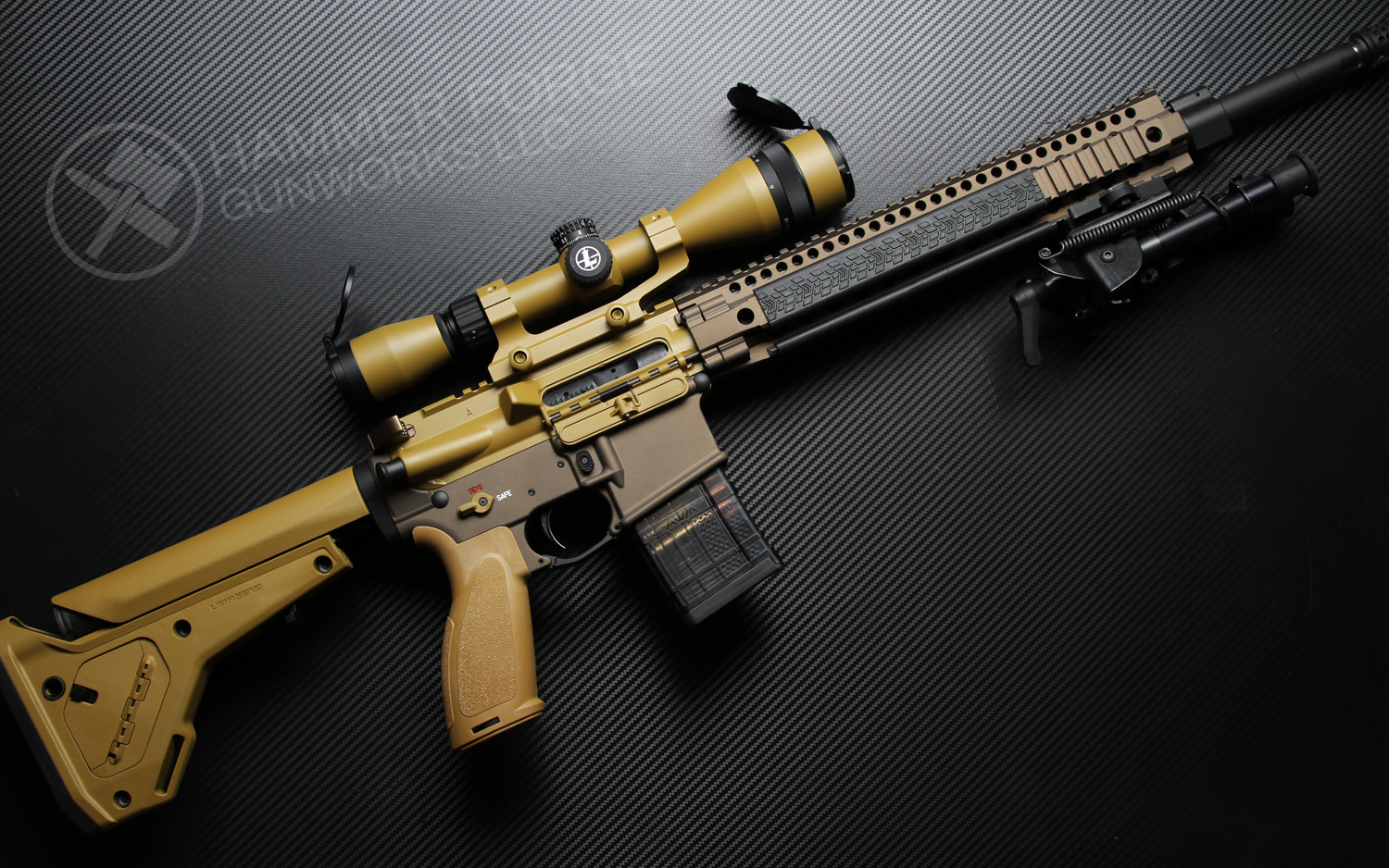 Custom Daniel Defense AR 15 Finished With RAL 8000 Cerakote Custom Daniel Defense Ar 15 Finished With Ral 8000 Cerakote