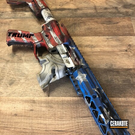 Powder Coating: Bright White H-140,5.56,NRA Blue H-171,S.H.O.T,rare breed,Spartan,Tactical Rifle,American Flag,FIREHOUSE RED H-216,AR-15,Distressed American Flag