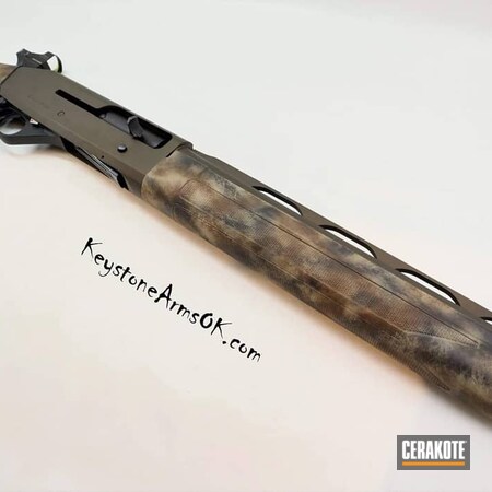 Powder Coating: Firearm,Graphite Black H-146,Midnight Bronze H-294,Desert Sage H-247,12 Gauge,Shotgun,S.H.O.T,Stoger,turkey,Camo,Freehand,Hunting