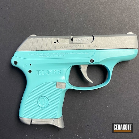 Powder Coating: Two Tone,S.H.O.T,Crushed Silver H-255,.380,Robin's Egg Blue H-175,Ruger