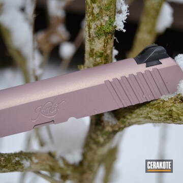 Cerakoted Pink Kimber Micro .380 Slide