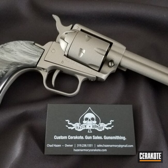 Cerakoted Grey .22lr Revolver