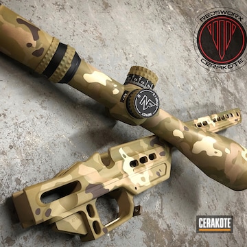 Cerakoted Multicam Custom Rifle Parts