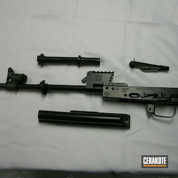 Cerakoted Black Ak Rifle Parts