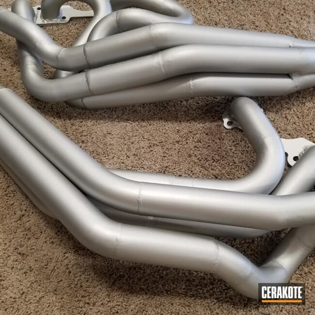 Cerakoted Silver Custom Exhaust System